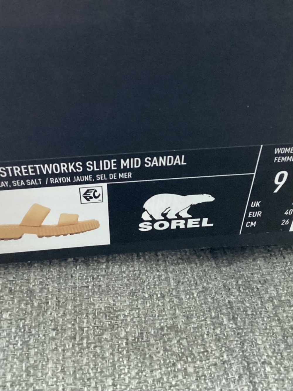 SOREL Ona Streetworks Platform Slide Sandal, size 9 - Picture 8 of 12